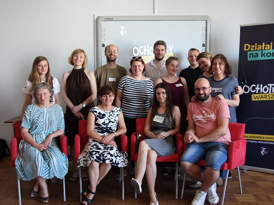 Zdjecie ze szkolenia dla koordynatorow wolontariatu w placowkach opiekunczo leczniczych